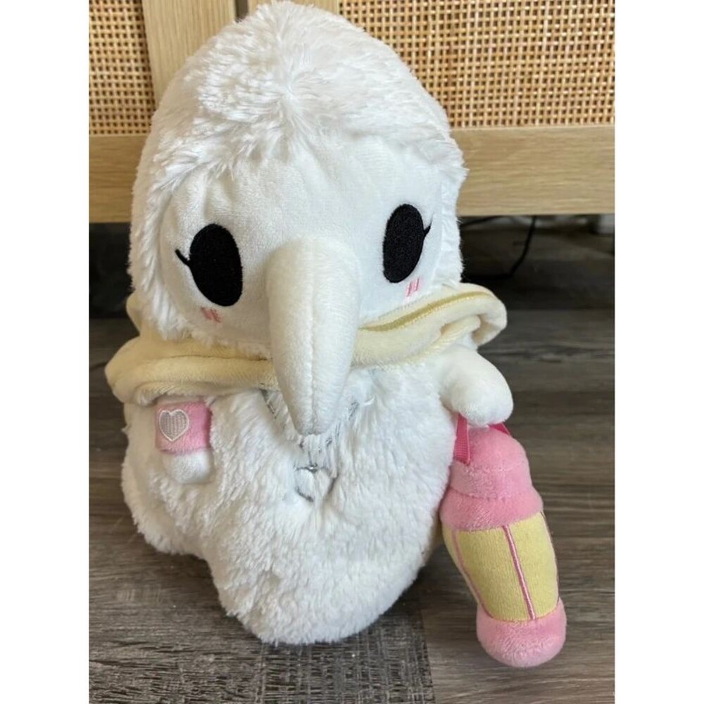 Squishable Mini Plague Nurse Plush 10” White Pink Lantern Used